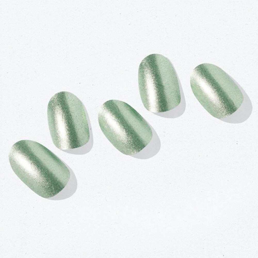 Ohora N Matcha Chrome Semi Cured Gel Nail Polish Strips NM-008-G
